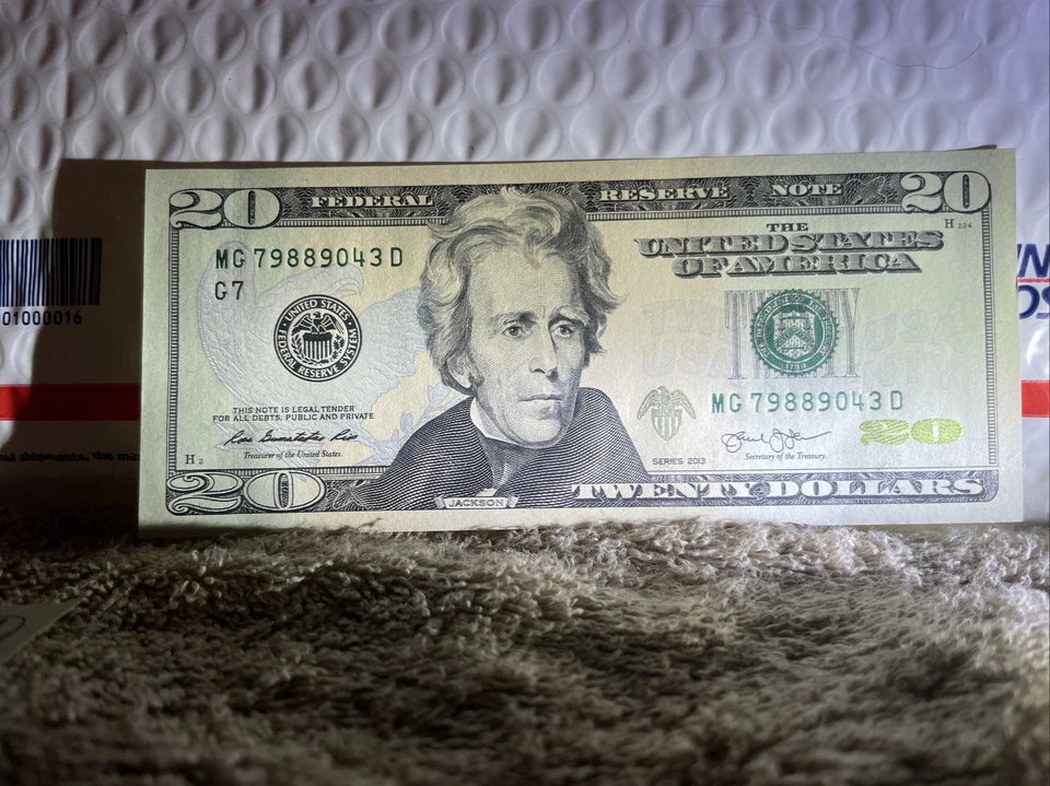 7 - $20 Dollar Federal Reserve Notes Consecutive Serial Numbers Uncirculated 64 - Image 3 of 4