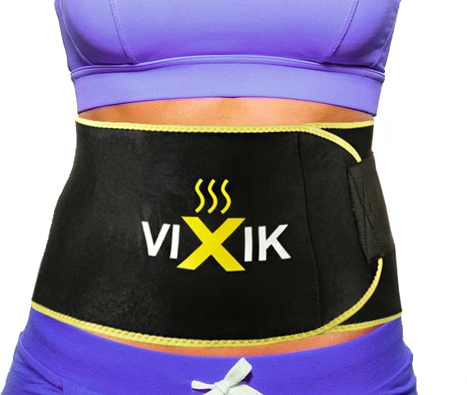 Cinturón de sauna recortador de cintura envoltura para sudor corporal cintura morena vientre grasa soporte lumbar Foto 4 de 4