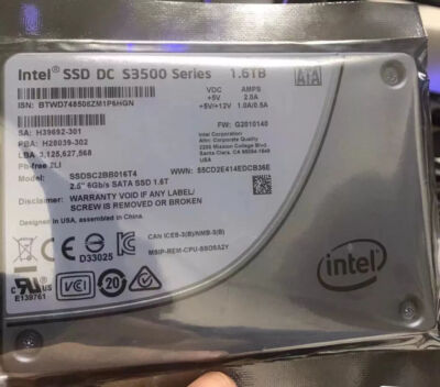 Intel DC S3500 Series 1.6TB SSD 2.5'' 6Gb/s Solid State Drives SSDSC2BB016T4