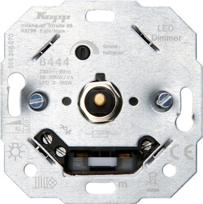 Drehdimmer Unterputz Phasenanschnitt Druck Wechselschalter Dimmer Sockel Kopp