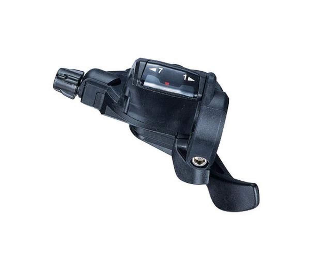 Microshift Trigger TS38-7 leva del cambio, sport e aria aperta, nero, 7 V (s1K)
