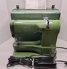 Vintage Elna Supermatic Sewing Machine with Metal Case -  722010 