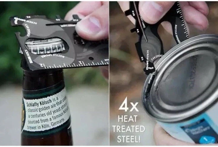 Cartera de Bolsillo Original Ninja Multiherramienta 18 en 1 Tarjeta de Crédito -Herramienta Multiusos Foto 4 de 4