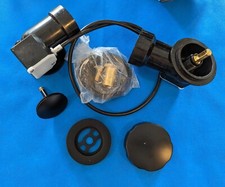 Signature Hardware 478498 ABS Cable Drain and Overflow in Matte Black. See Descr