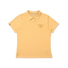 Genuine Malbon Golf PARADISE PIGMENT Polo T-SHIRT ORANGE WOMAN 