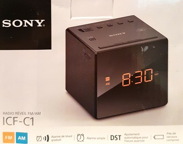 Sony Icfc1white Icfc1 Alarm Clock Radio White for sale online eBay