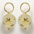 14k Gold Star Bead Earring Charms #E828 — photo 1