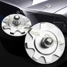 Universal Silver Aluminum Hardware Bonnet Racing Hood Pin Lock Appearance Kit