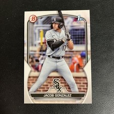 2023 Bowman Draft Jacob Gonzalez 1st Chicago White Sox