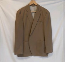 KROON Blazer Jacket 30 R Tan 100 Cotton Business Casual 2 Button Double Vent