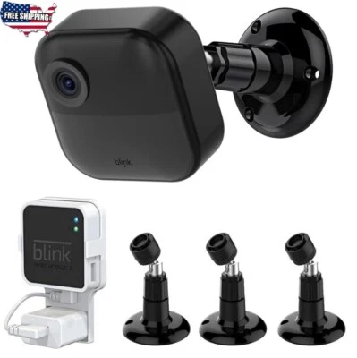 CAMERA WALL MOUNT 3 Pack Blink Outdoor Camera Mount Compatible 3rd 4th Gen 360 Adjustable Black