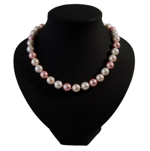 Perlenkette Perlen Armband Ohrringe Muschelkernperlen Schmuck Set Hochzeit VS7# - Bild 41 von 99