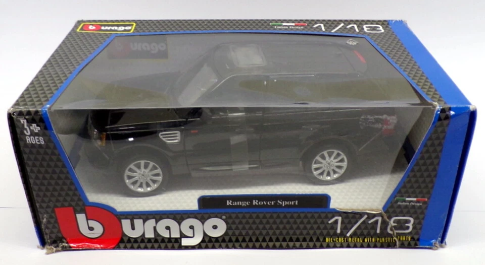 Burago escala 1/18 diecast 18-12069 - Range Rover - Sport negro Foto 3 de 3