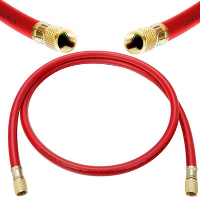 New 3 8'' HVAC Vacuum Hose Red High Side Refrigerant Charging Hose Standard 3 8''