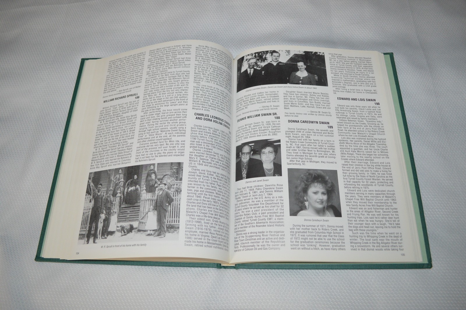 THE HERITAGE OF TYRRELL COUNTY ~ NORTH CAROLINA ~ VOLUME I ~ 1995 ~ SIGNED ED.