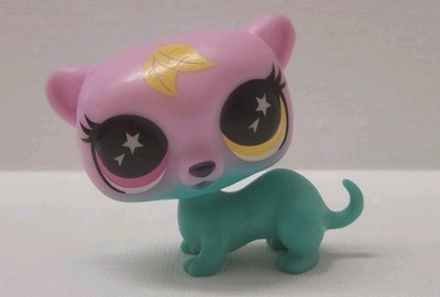 Authentische Littlest Pet Shop LPS Brownie Frettchen leuchtende in den dunklen Augen Figur - 
