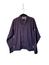 Adidas women  s purple activewear nylon, 1/4 zip top size large