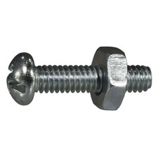 8-32 x 3/4" Zinc Combo Round Head Machine Screws 50 pcs.