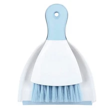 Dust pan Broom Brush Dustpan - Small Broom and Dustpan Set（Light Blue）
