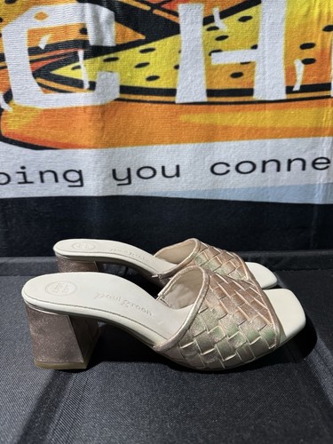 Paul Green Tisha Heel Rosato Nappa Metallic Womens Size US 7.5 UK 5 VG Condition - Picture 2 of 13