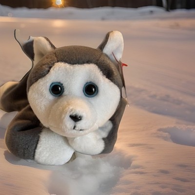 Ty  NANOOK  Dog Beanie Babies Retired Original 1996 for Ages 3 & Up