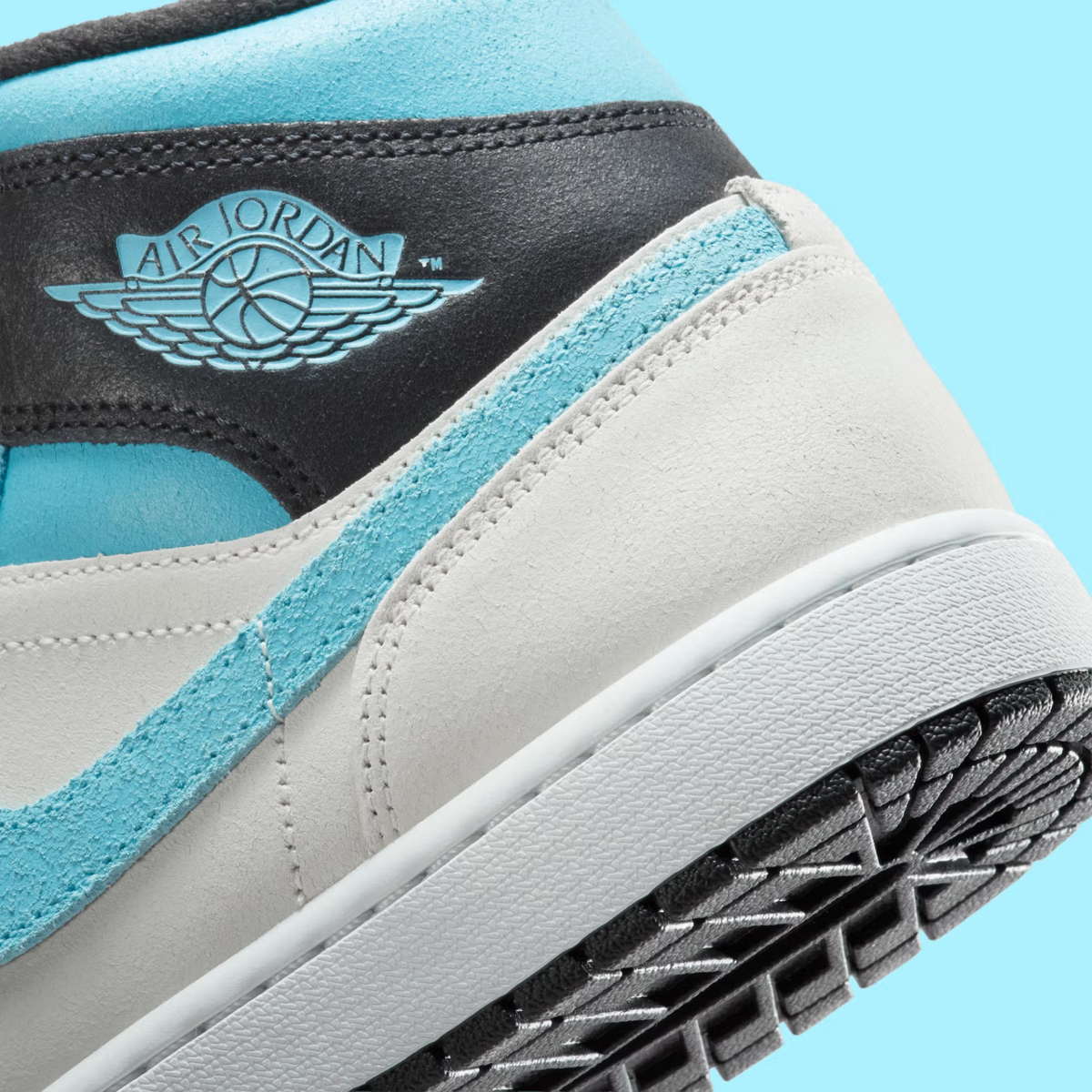 Nike Air Jordan 1 Mid Blue Chill Smoke Grey IM6567-121 Men's Shoes
