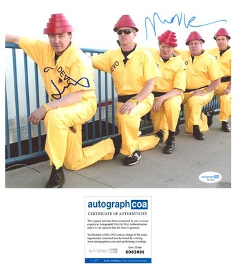 Mark Mothersbaugh & Gerald Casale ''Devo'' AUTOGRAPHS Signed 8x10 Photo ACOA