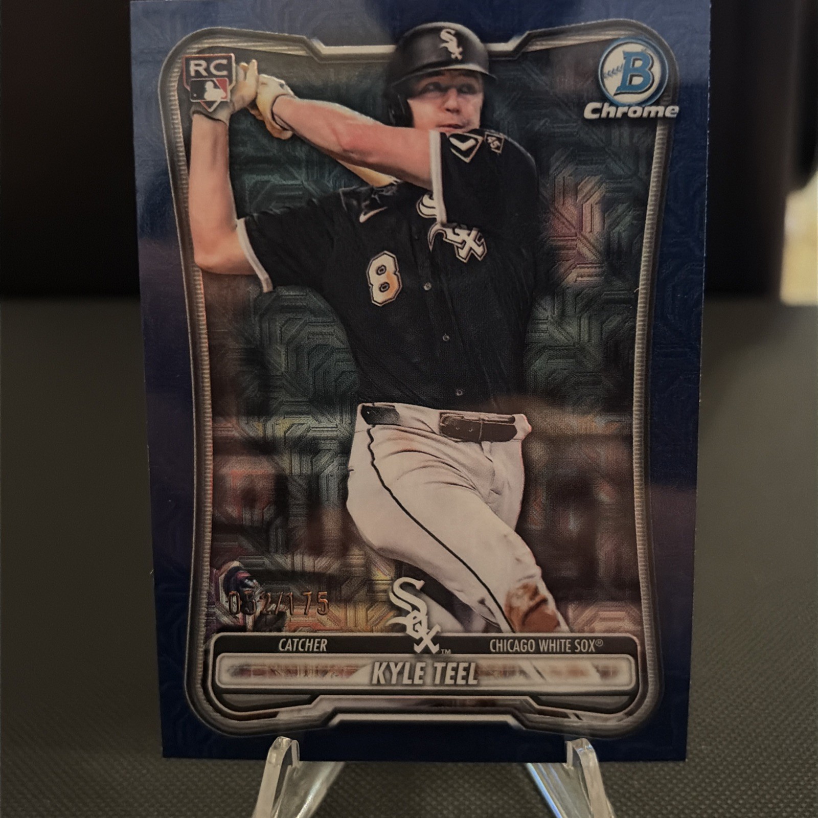 Topps 2026 Bowman Chrome Kyle Teel Navy Refractor /175 #19 Chicago White Sox