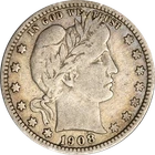 1908-O Barber Quarter