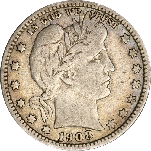 1908-O Barber Quarter