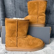 Koolaburra by UGG Victoria Short Chestnut Suede Winter Boots 10193 Womens 2