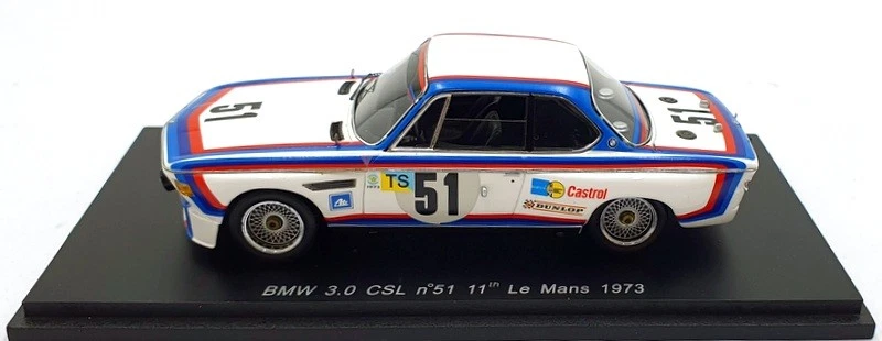 Spark Model 1/43 Scale S1562 - BMW 3.0 CSL #51 11th Le Mans Rally 1973 - Image 4 of 4