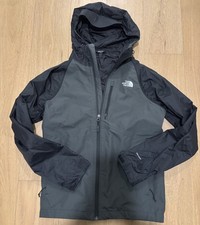The North Face Cinder Jacket Womens Medium Gray Black Logo Dryvent Lined