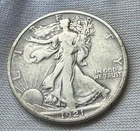 1921-D Walking Liberty Half Dollar Key Date Lightly Cleaned