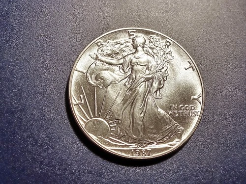 Gem BU 1987 American Silver Eagle