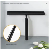 Telescopic Shower Squeegee - Long Handle Glass Door & Mirror Cleaner