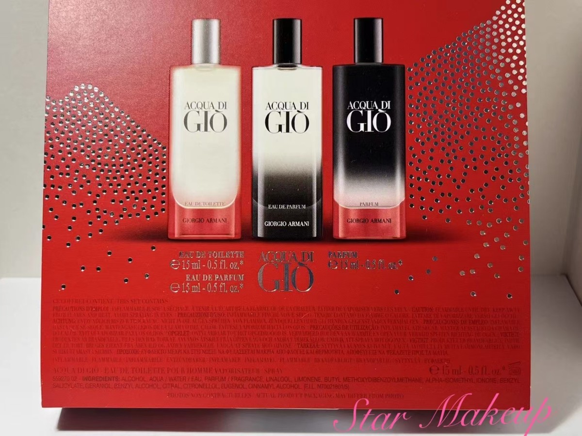 Giorgio Armani ACQUA DI GIO DISCOVERY HOLIDAY SET 3 PCS COLOGNE