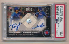 2016 Topps Now Kris Bryant Russell World Series Autograph Base PSA 9 Mint 08/99