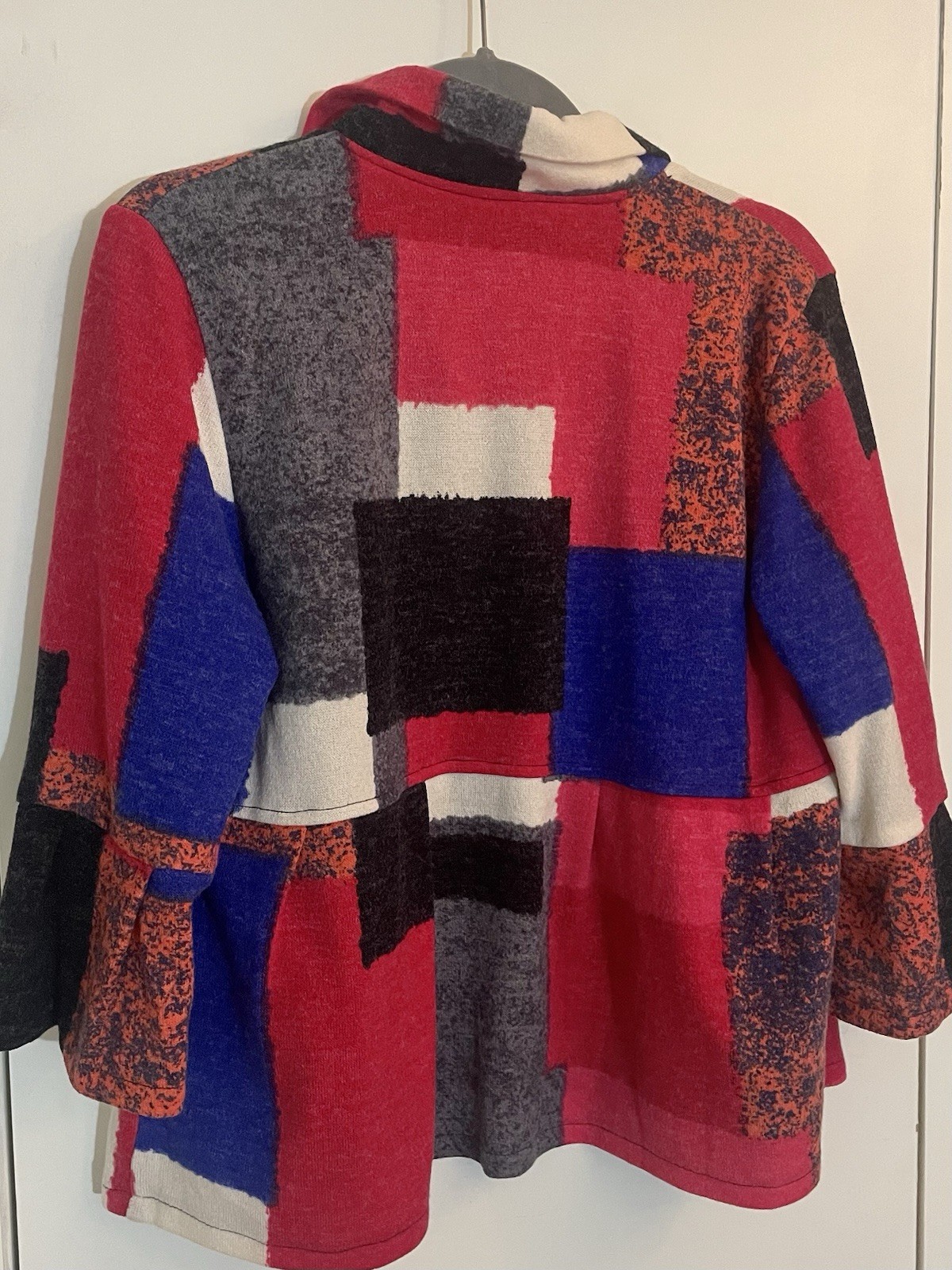 Damee Inc Jacket Multicolor Patchwork Art To Wear… - image 3