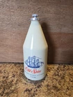 Vintage Shulton Old Spice AfterShave 9.5 oz Milk Glass Bottle w/Star Cap Empty