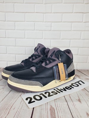 Size 13 Women's A Ma Maniere x Nike Jordan 3 Black While You Were Sleeping NEW