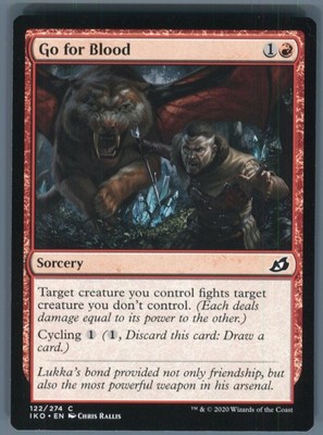 Magic the Gathering MTG Ikoria: Lair of Behemoths Go for Blood #122