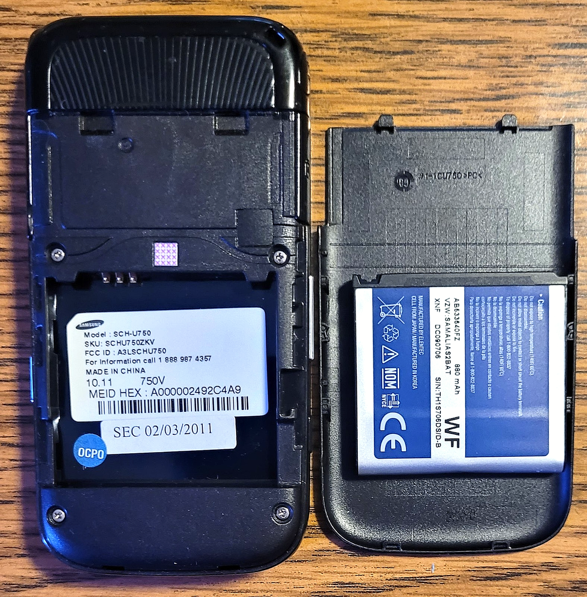 Samsung Zeal SCH-U750 - Black ( Verizon ) Super Rare Dual Flip