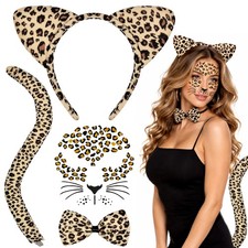 Cheetah Leopard Costume , Cheetah Leopard Ears Headband Set