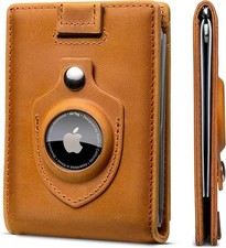 Billetera Hombre Carteras De Cuero Men Minimalista Delgadas Bloqueo Rfid Para 4