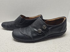 Naturalizer "FIRST" Womens Shoes SIZE 6M Black Leather Loafer Flats Casual