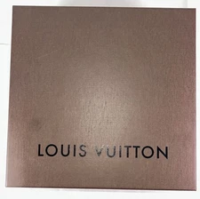 Authentic Louis Vuitton Dark Brown Empty Box Medium Sz. Approx. 9.5x9.75x3