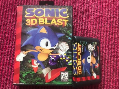 Famiclone Sonic 3D rare cartridge Sega Mega drive 16bit vintage 90s Segaclone