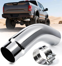 5 To 6 Inch Exhaust Elbow Tips With 5 Clamp Chrome Polished Diesel Elbow Exhau