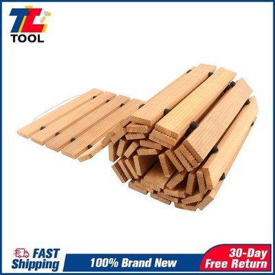 Wooden Garden Pathway 10 ft L x 17 in W Non-Slip Straight Garden Walkway Outdoor